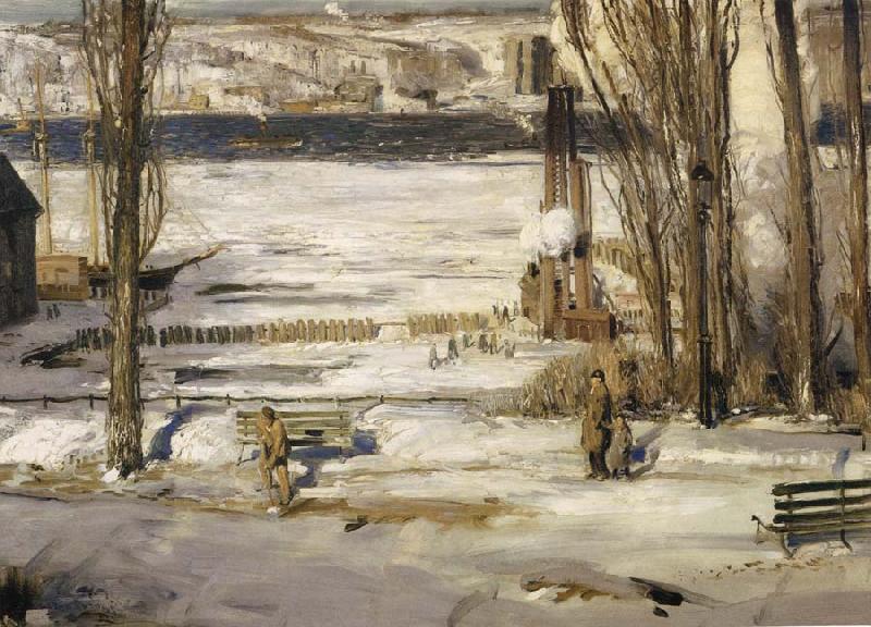 George Wesley Bellows A Morning Snow Sweden oil painting art